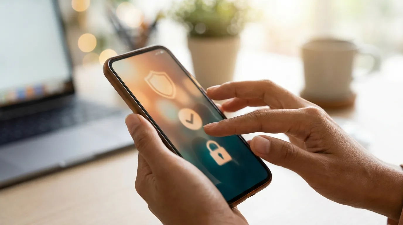 Verificare de securitate pe telefon înainte de instalarea unei aplicații casino
